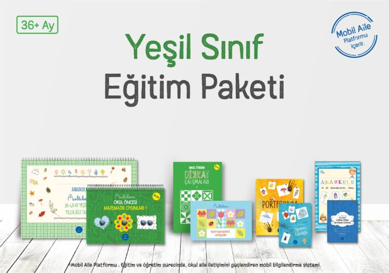 3 Yaş Yeşil Sınıf Öğrenci Paketi
