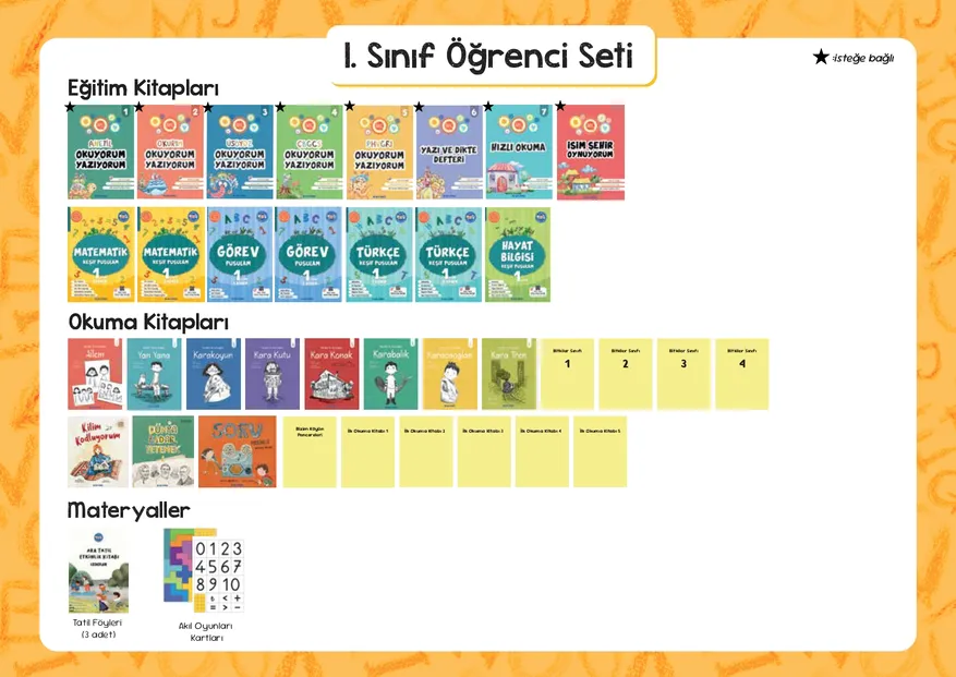 1. Sınıf Öğrenci Paketi