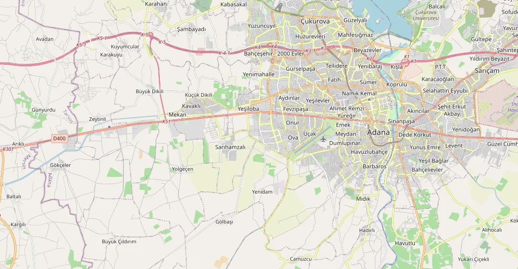 Adana şehir haritası