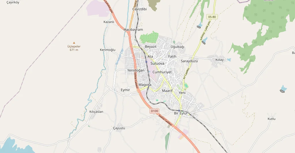 Amasya şehir haritası