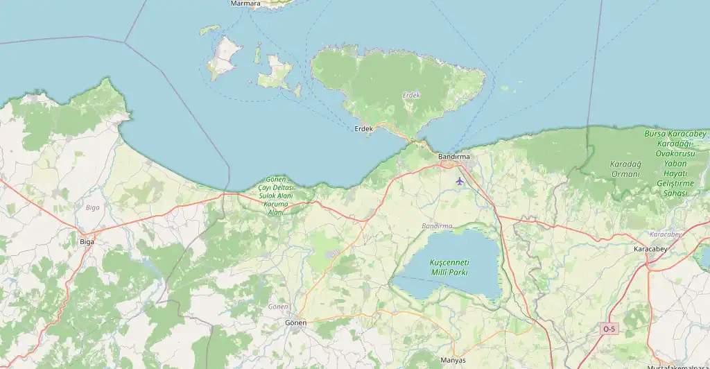 Balıkesir şehir haritası