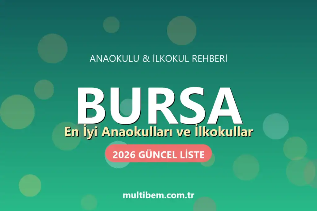 Bursa'daki En İyi Anaokulları ve İlkokullar (2026 Güncel Liste)
