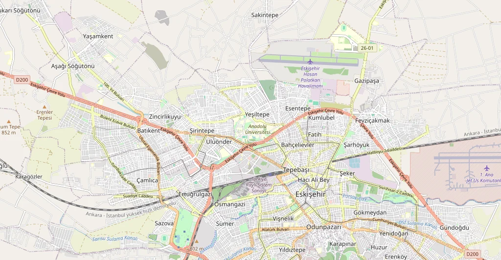 Eskişehir şehir haritası