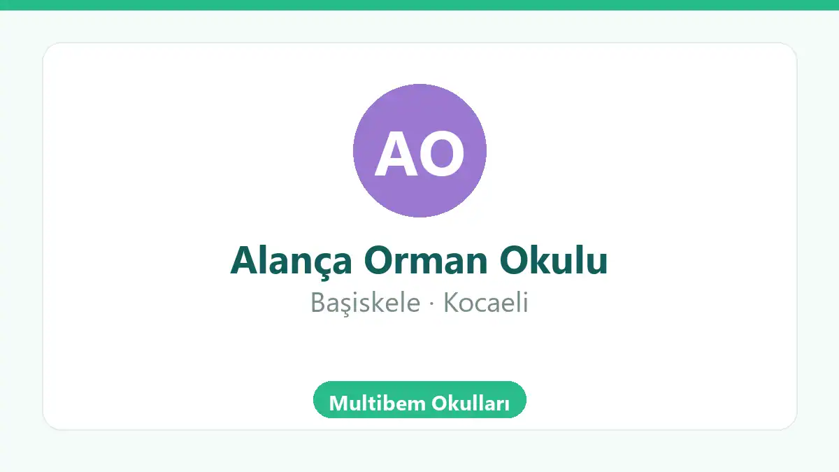 Alança Orman Okulu - Başiskele Kocaeli doğa temelli anaokulu