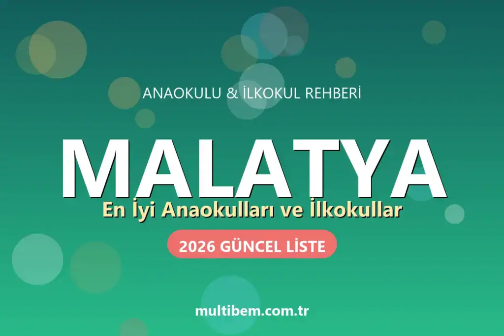 Malatya'daki En İyi Anaokulları ve İlkokullar (2026 Güncel Liste)
