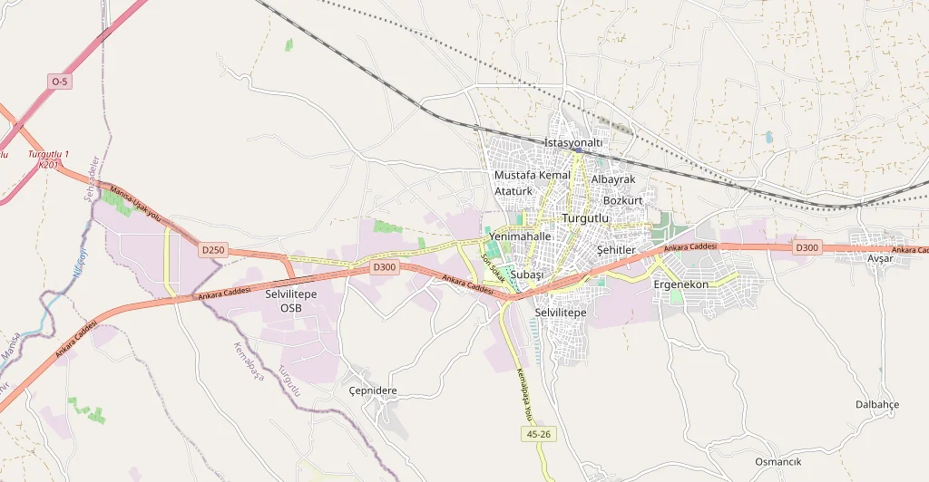 Manisa şehir haritası