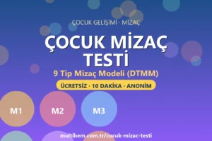Çocuk Mizaç Testi - 9 Tip Mizaç Modeli DTMM Multibem