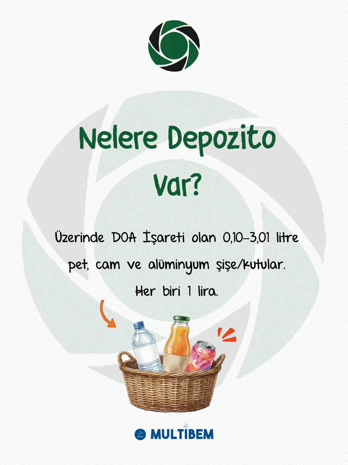 DOA — nelere depozito var, hangi ambalajlar