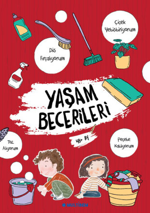 Kırmızı · 4 yaş kitap kapağı
